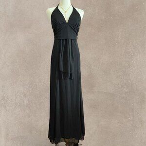 Vintage Majora Black Maxi Dress - Prom/Semi-formal